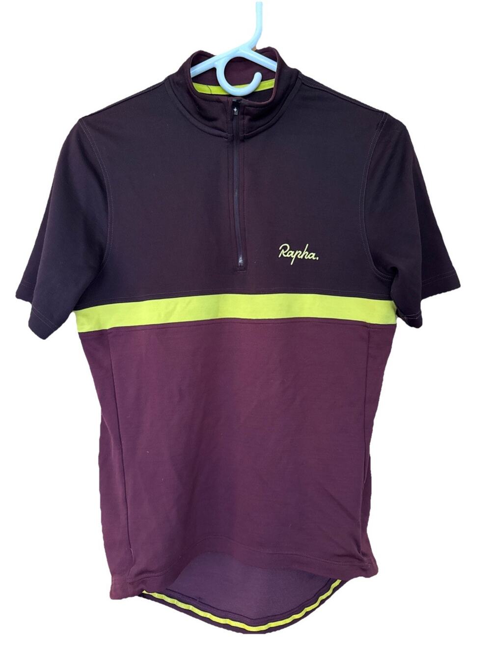 Rapha Club Jersey Mens M Brown/Maroon Cycling Wool Blend